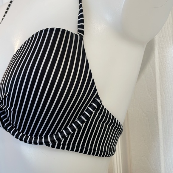 SHADE & SHORE UNDERWIRE TWIST FRONT TOP 34B HIGH WAIST BOTTOM SWIMSUIT SIZE S - Picture 5 of 15